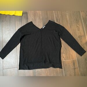 Black V-Neck Sweater